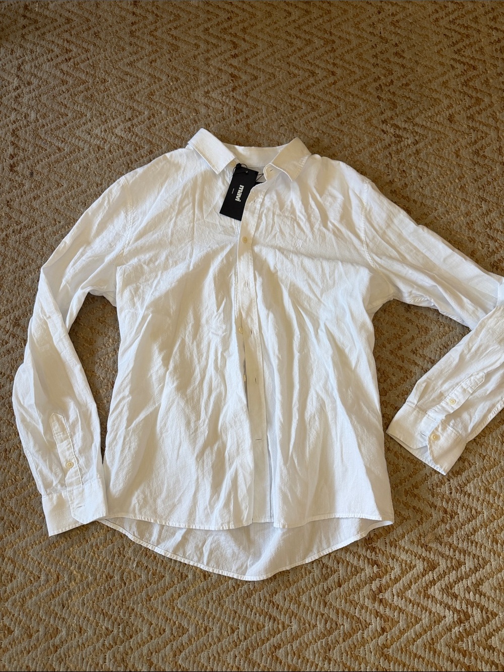 Mavi Men's White Casual Button-Down Shirt